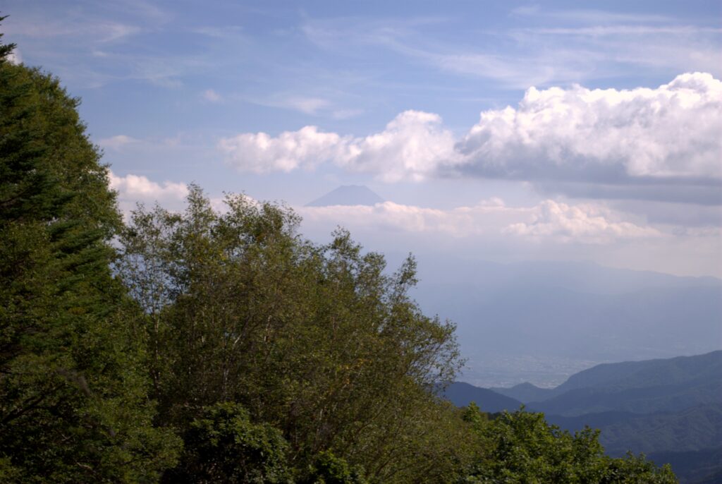 乙女高原展望台からの富士山