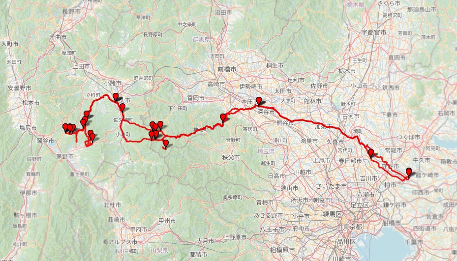 十石峠・ぶどう峠マップ