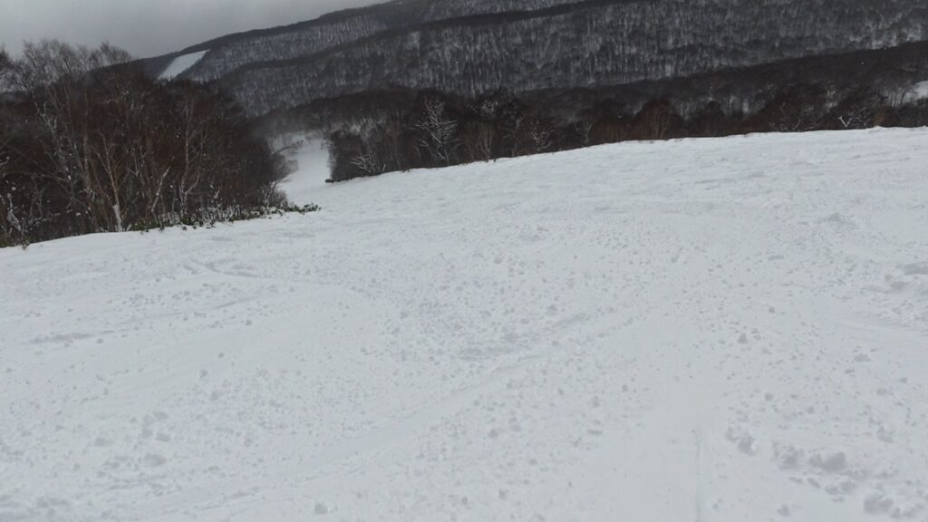 雪の斜面