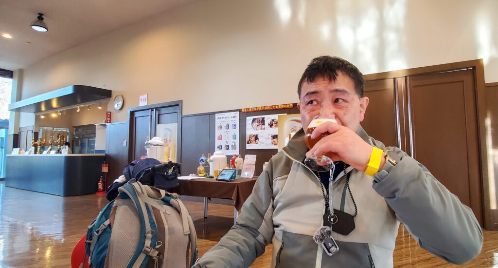 ビールの試飲