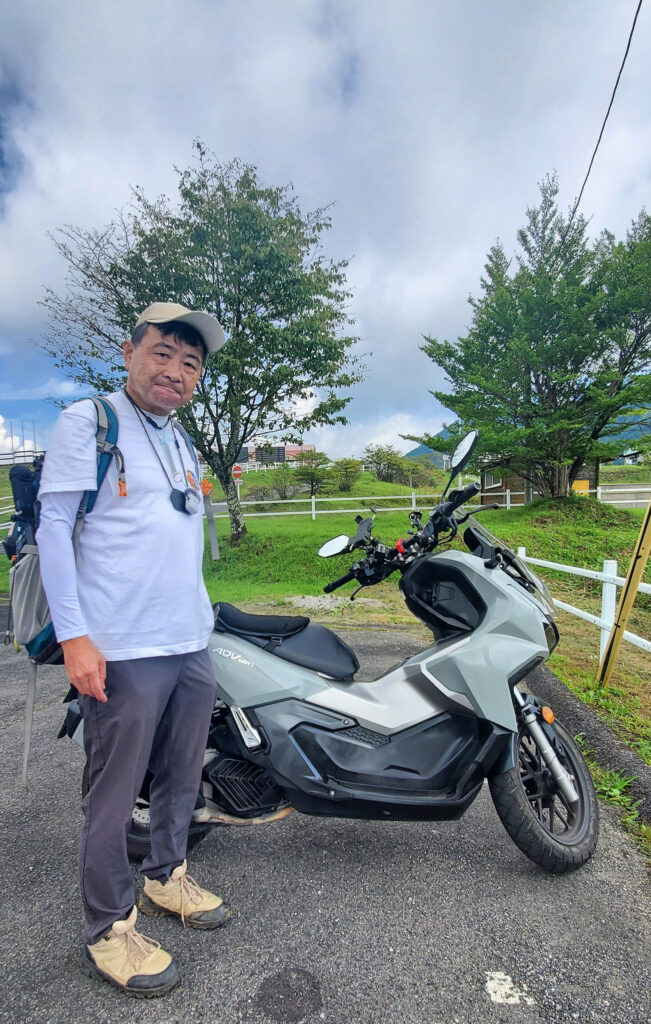 大笹牧場から山王林道方面へ向かうADV160