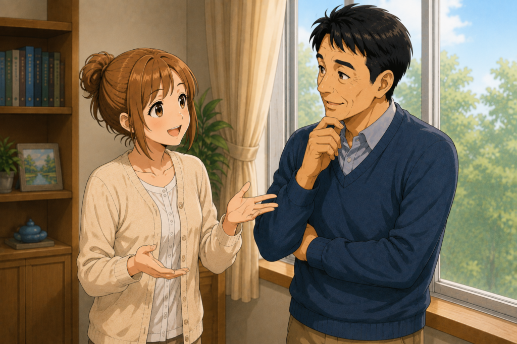 政府の経済政策について意見を交わすShinともち子さん